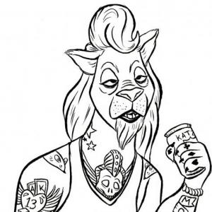 Rockabilly Lion